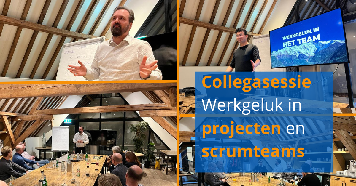 Tenzing Collegasessie over Werkgeluk in projecten en scrumteams